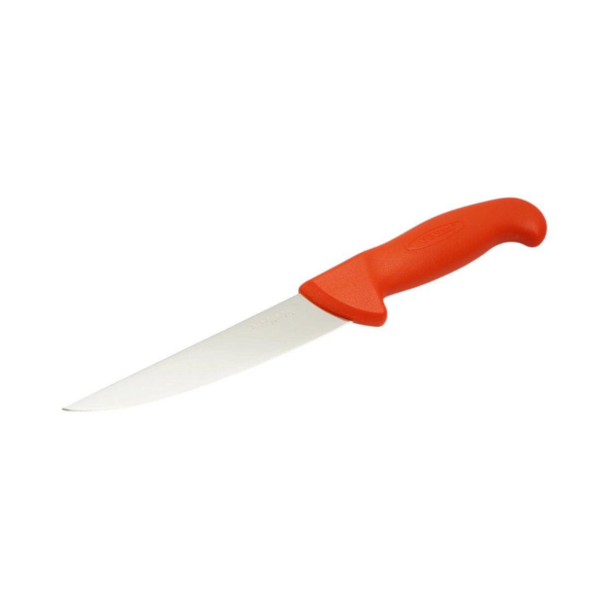 Cutit de transat si injunghiat profesional 15cm, lama otel 5Cr15MoV, maner Nylon rosu-portocaliu Breckner Germany - imagine 2