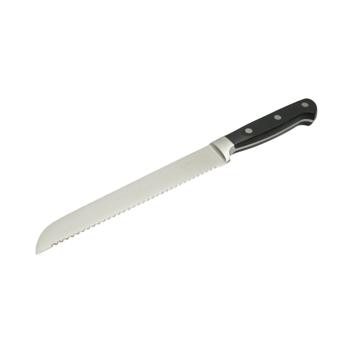 Cutit paine profesional 22cm, lama otel 5Cr15MoV, maner ABS negru Breckner Germany - imagine 2