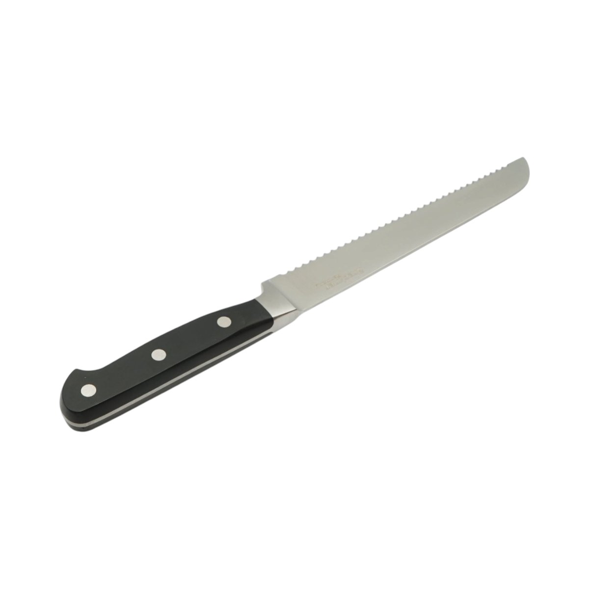 Cutit paine profesional 22cm, lama otel 5Cr15MoV, maner ABS negru Breckner Germany - imagine 5