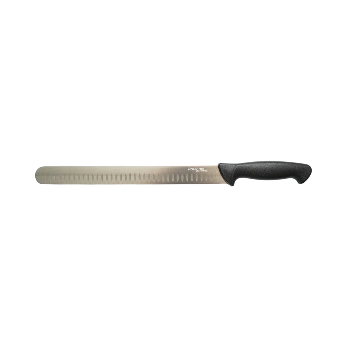 Cutit feliere brisket profesional 30cm, lama alveolata otel 5Cr15MoV, maner PP negru Breckner Germany