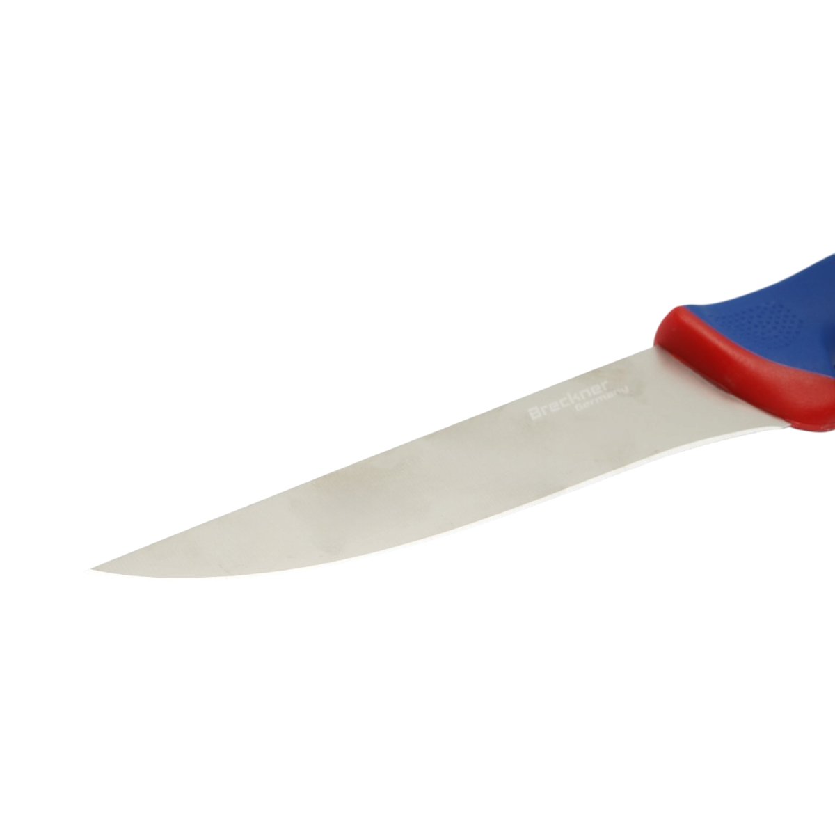 Cutit dezosat profesional 15cm, lama otel 5Cr15MoV, maner Nylon albastru-rosu Breckner Germany - imagine 6