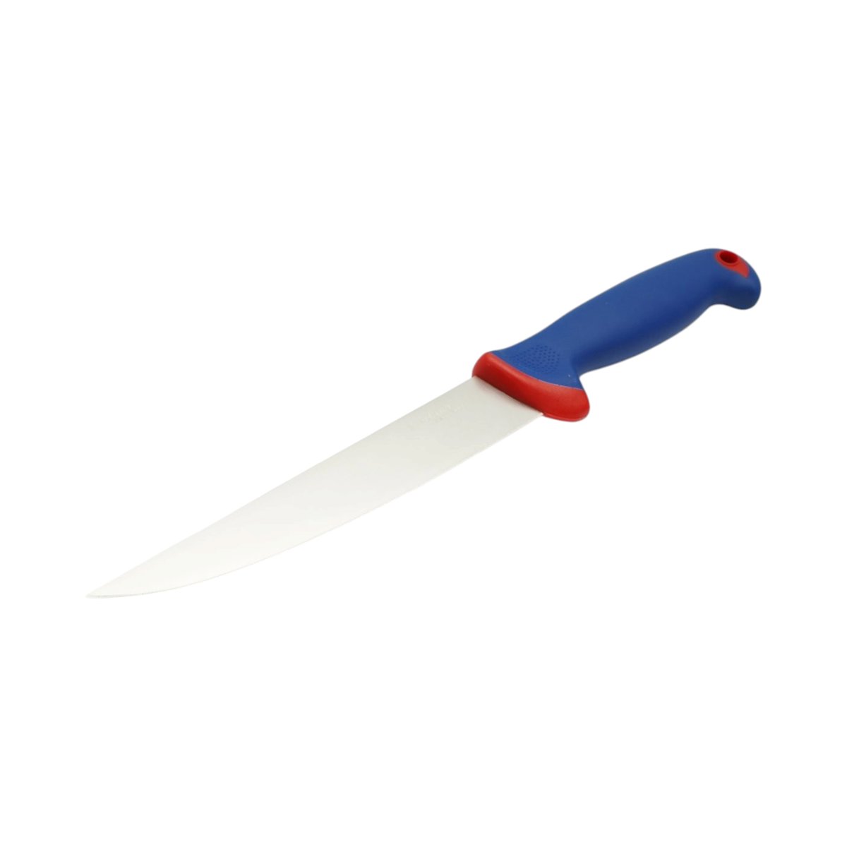 Cutit de transat si injunghiat profesional 18cm, lama otel 5Cr15MoV, maner Nylon albastru-rosu Breckner Germany - imagine 2