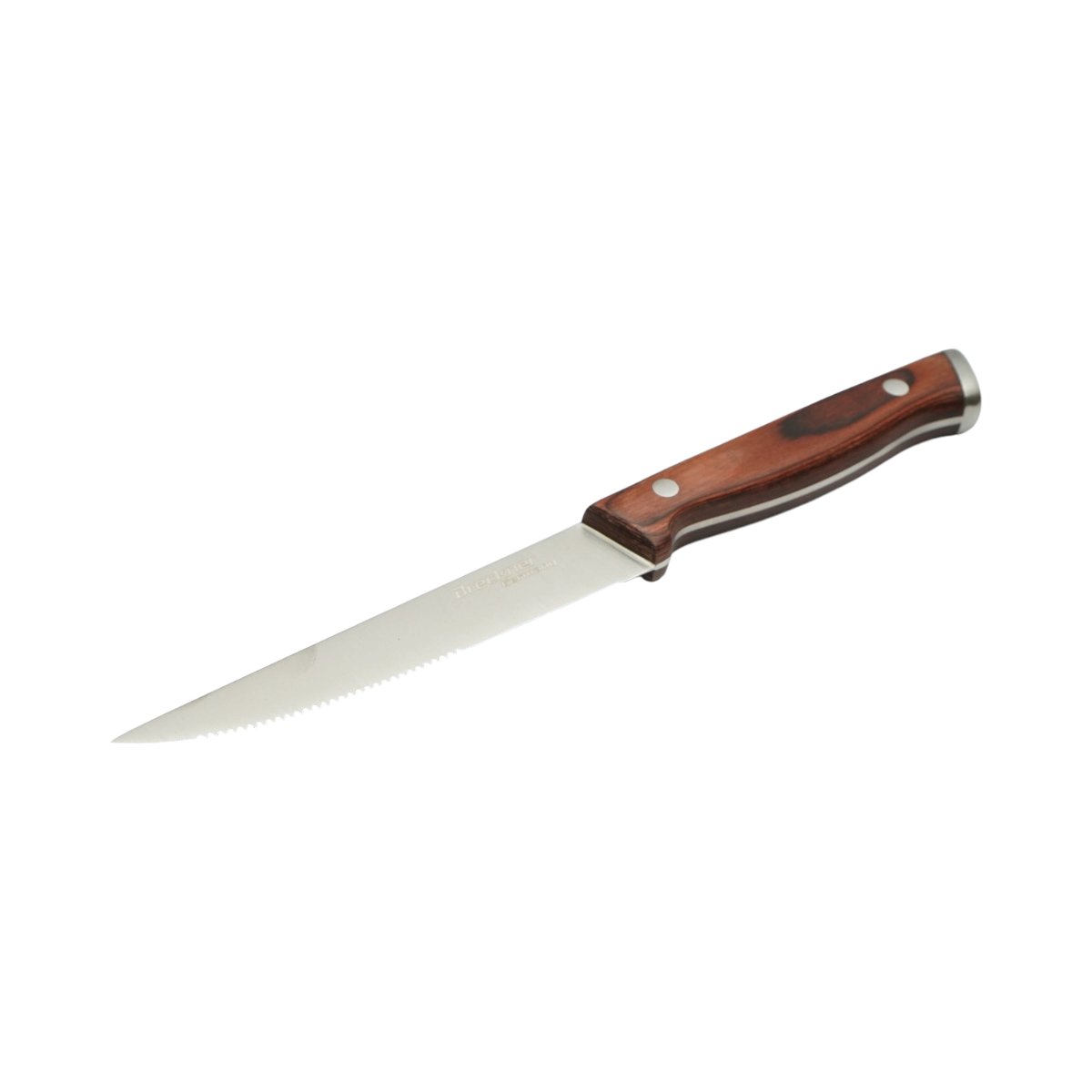 Set 6 cutite steak 12.5cm, lama zimtata otel 3Cr13, maner lemn Pakka Breckner Germany - imagine 3