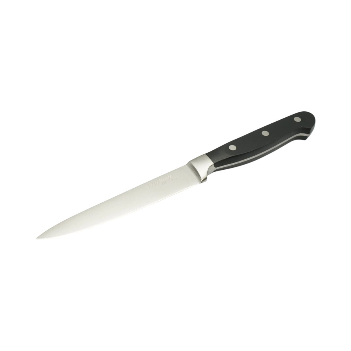 Set 4 cutite bucatarie profesionale, lama otel 5Cr15MoV, maner ABS negru Breckner Germany - imagine 8