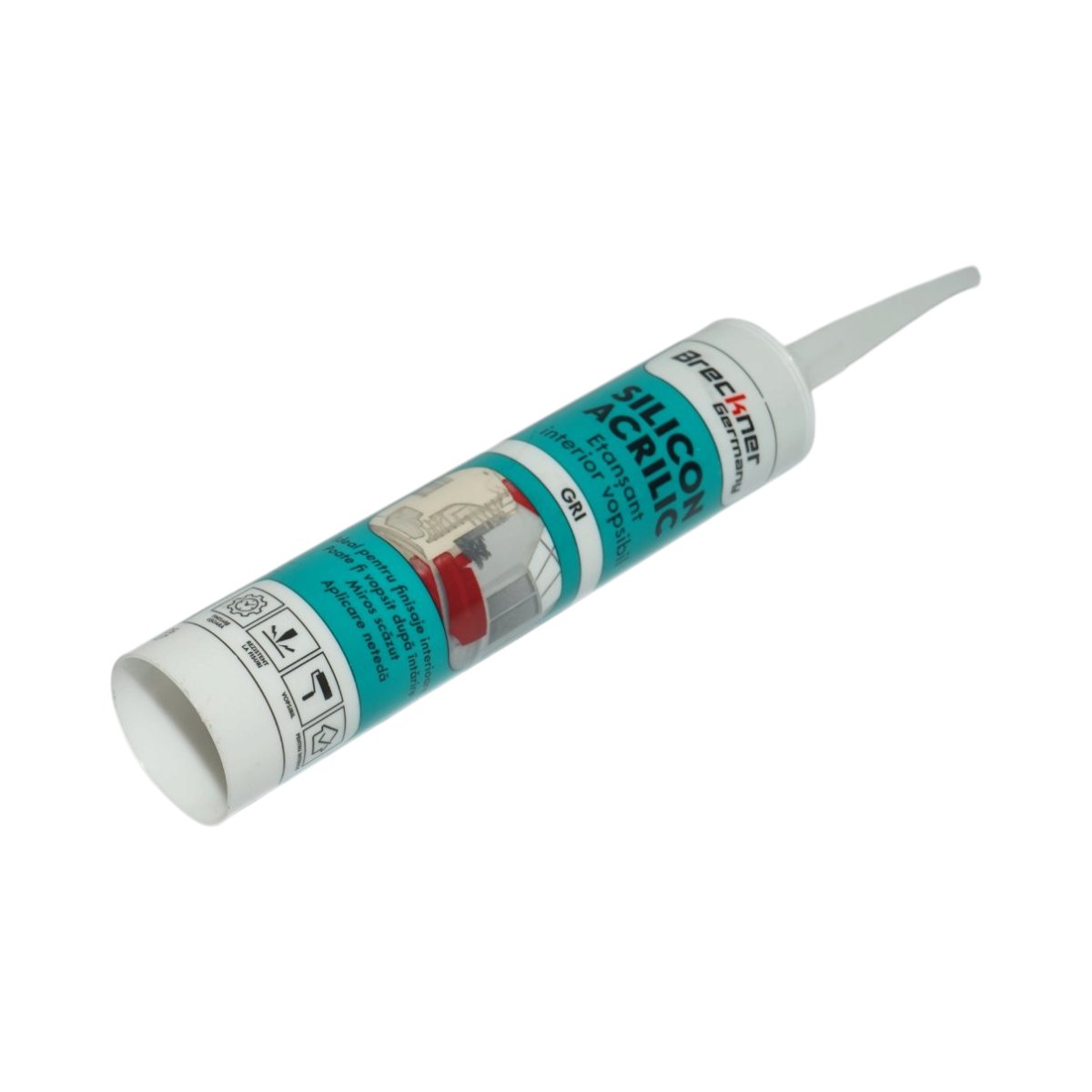 Silicon etansant acrilic gri interior vopsibil 300ml Breckner Germany - imagine 5