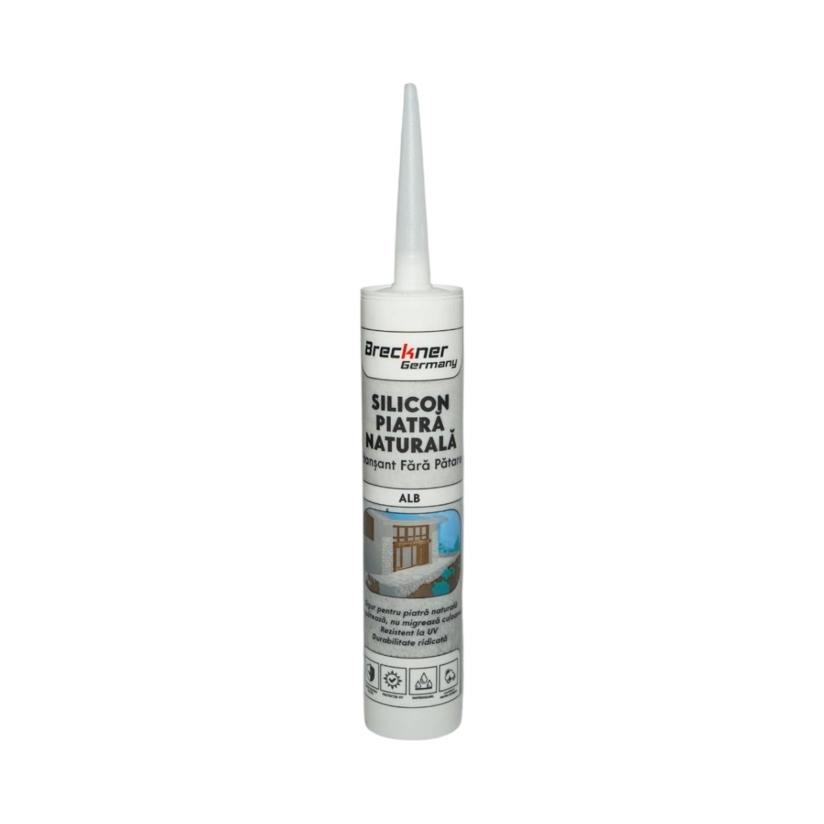 Silicon etansant neutral alb piatra naturala 300ml Breckner Germany