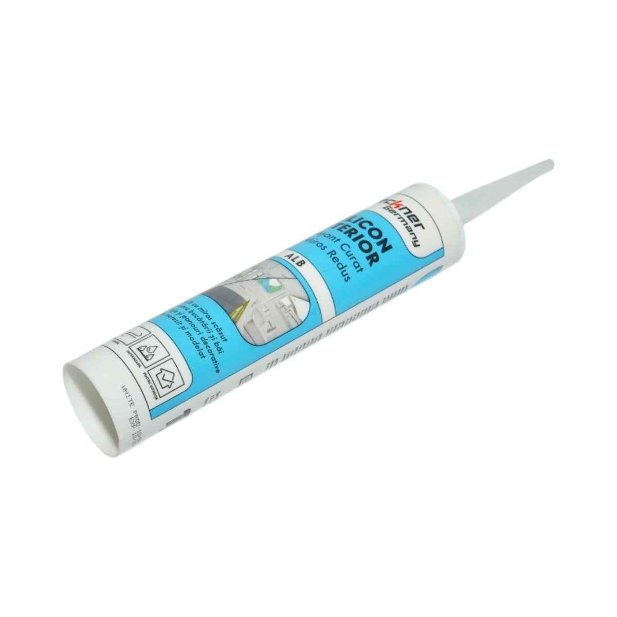 Silicon etansant neutral alb interior montare riflaje si panouri decorative 300ml Breckner Germany - imagine 5