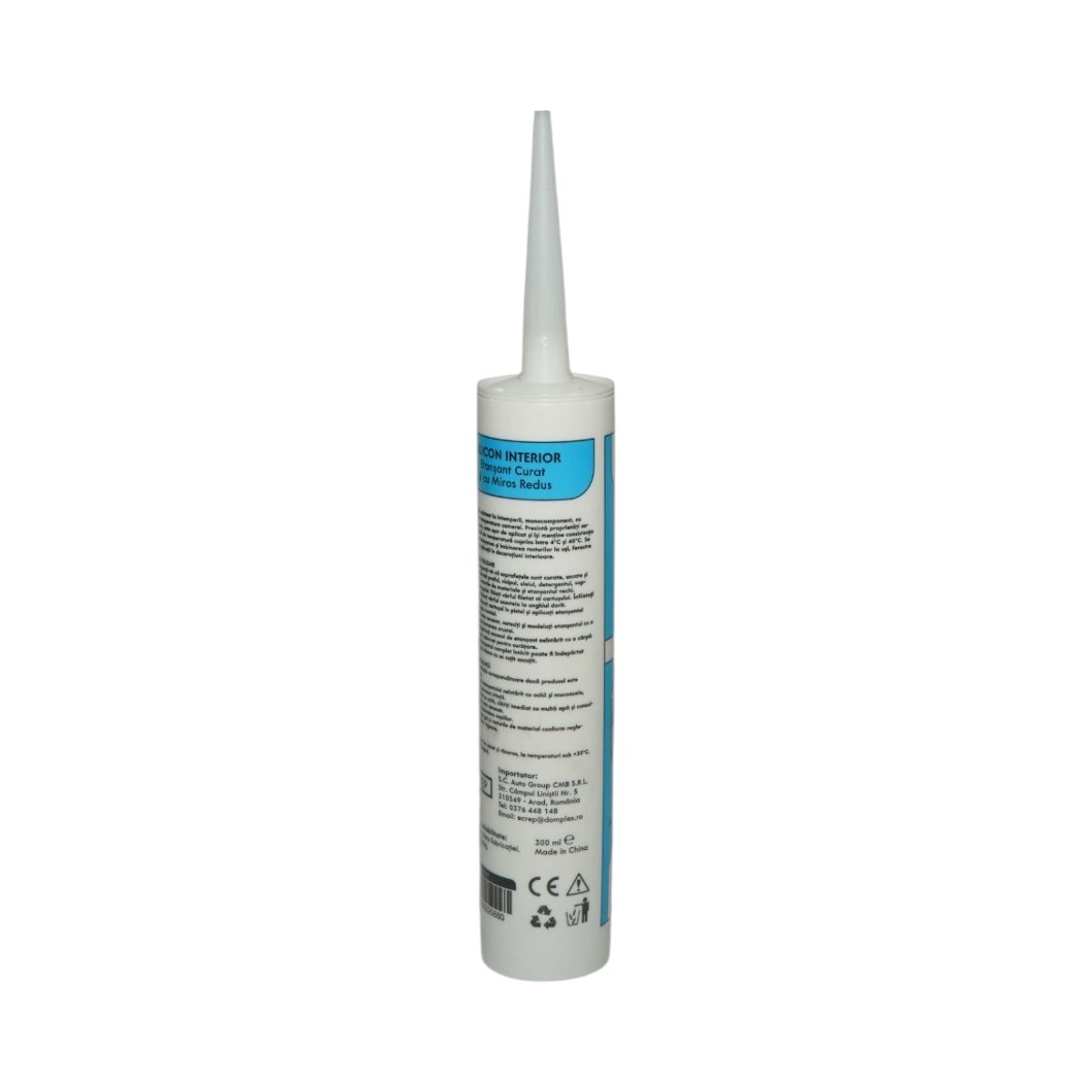 Silicon etansant neutral alb interior montare riflaje si panouri decorative 300ml Breckner Germany - imagine 3