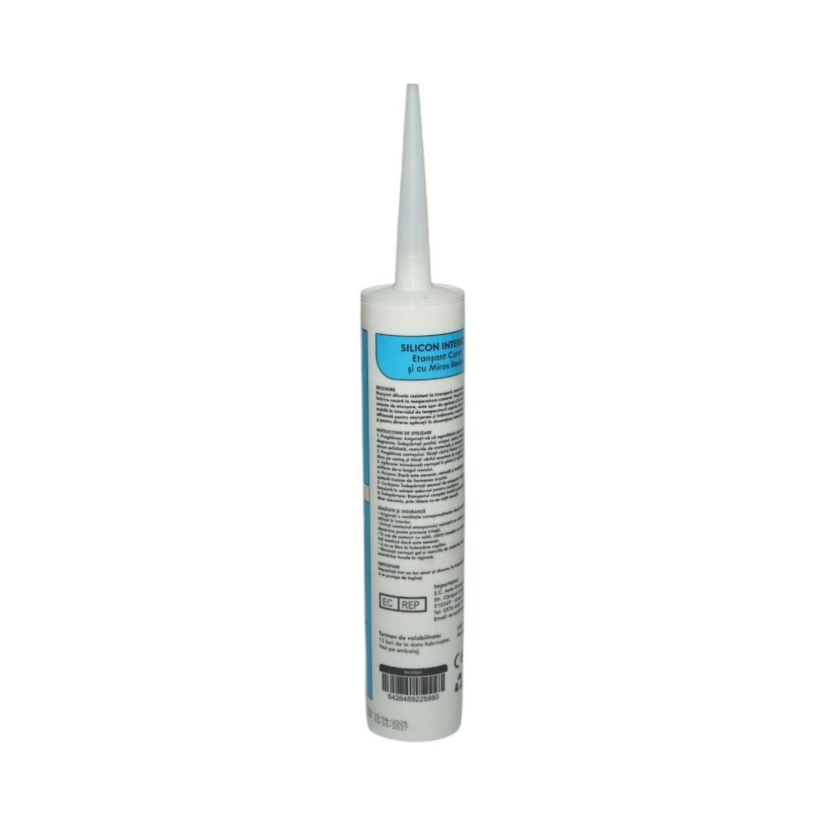Silicon etansant neutral alb interior montare riflaje si panouri decorative 300ml Breckner Germany - imagine 2