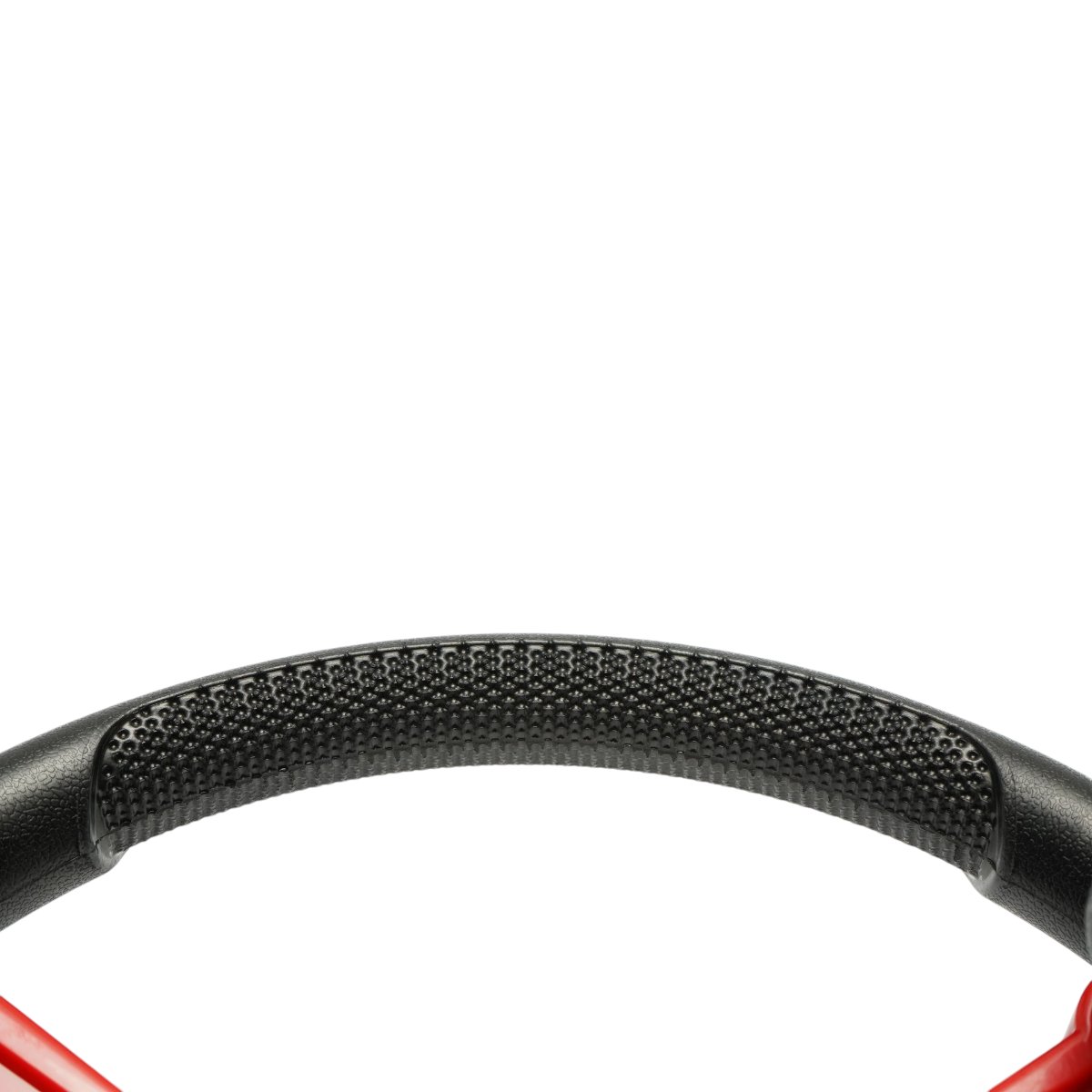 Volan tractor universal 390mm, prindere 25mm Z=24, maner rotativ 360 grade, rosu-negru Breckner Germany - imagine 8