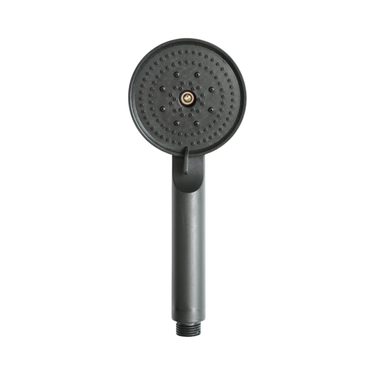 Para de dus baie rotunda, 5 functii, negru mat, plastic 85x220mm