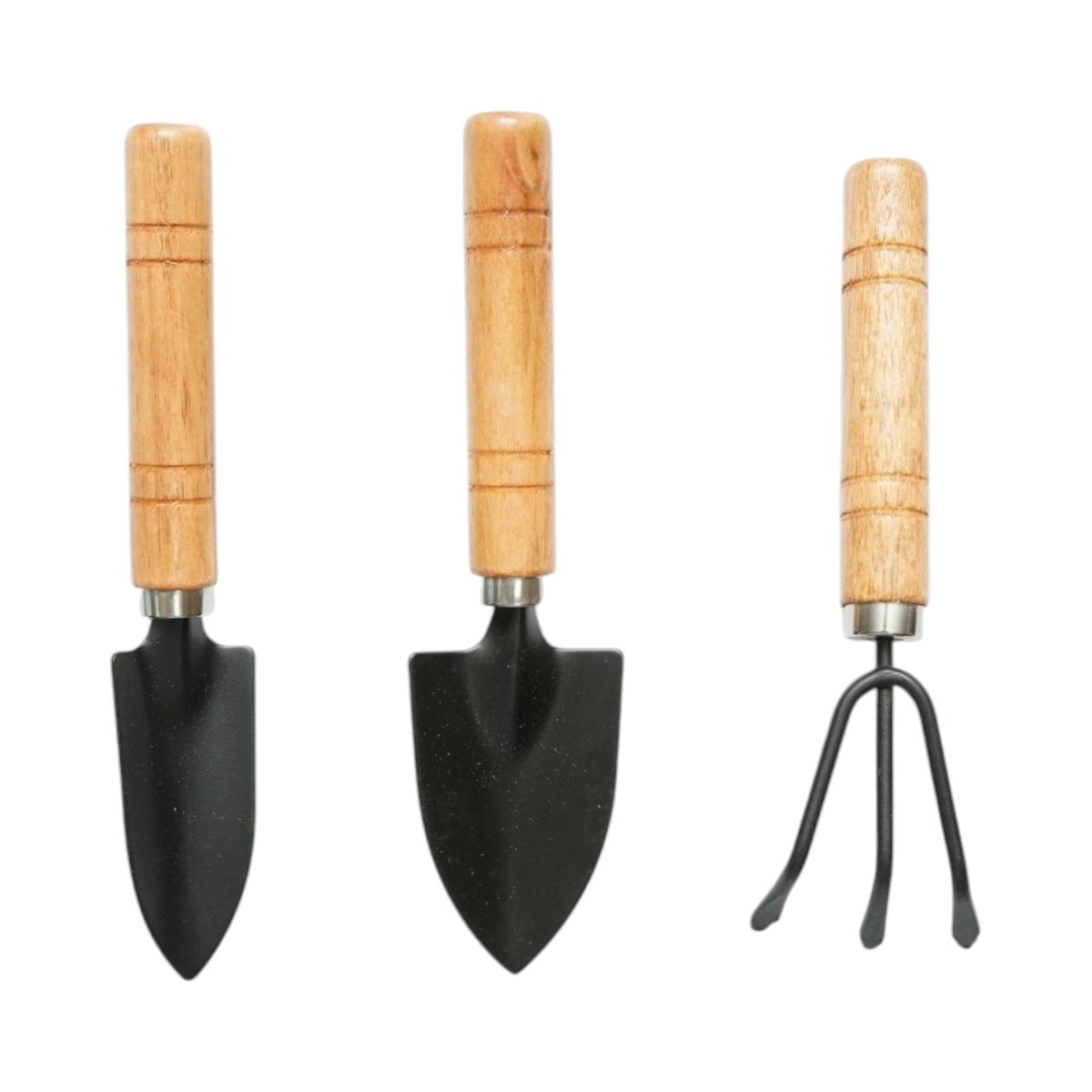 Set 3 unelte gradinarit cu lopatica, transplantor, cultivator si maner lemn Breckner Germany - imagine 2