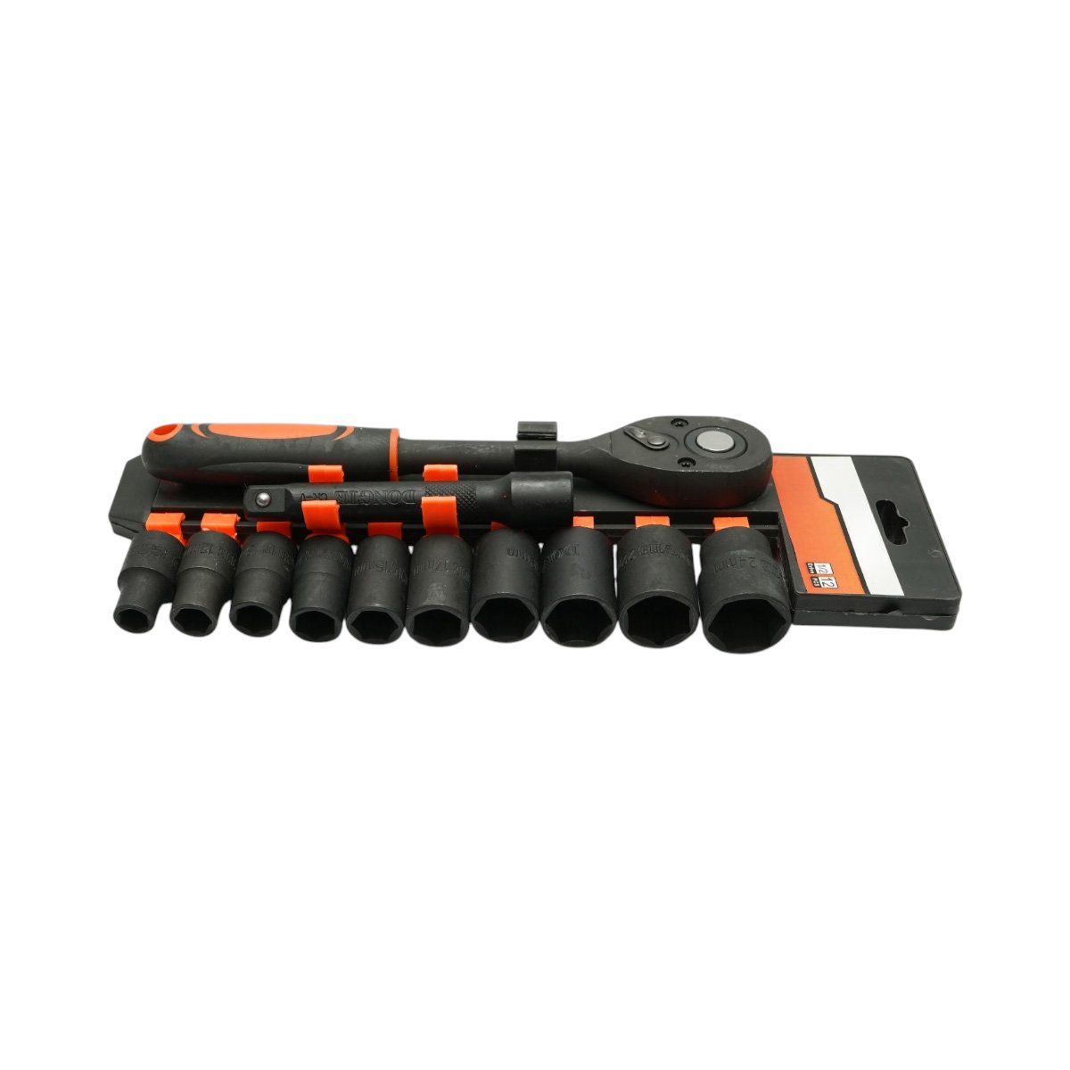 Set chei tubulare 10-24mm, prelungitor 125mm, antrenor cu clichet 1/2 inch 12 piese Cr-V Breckner Germany - imagine 2