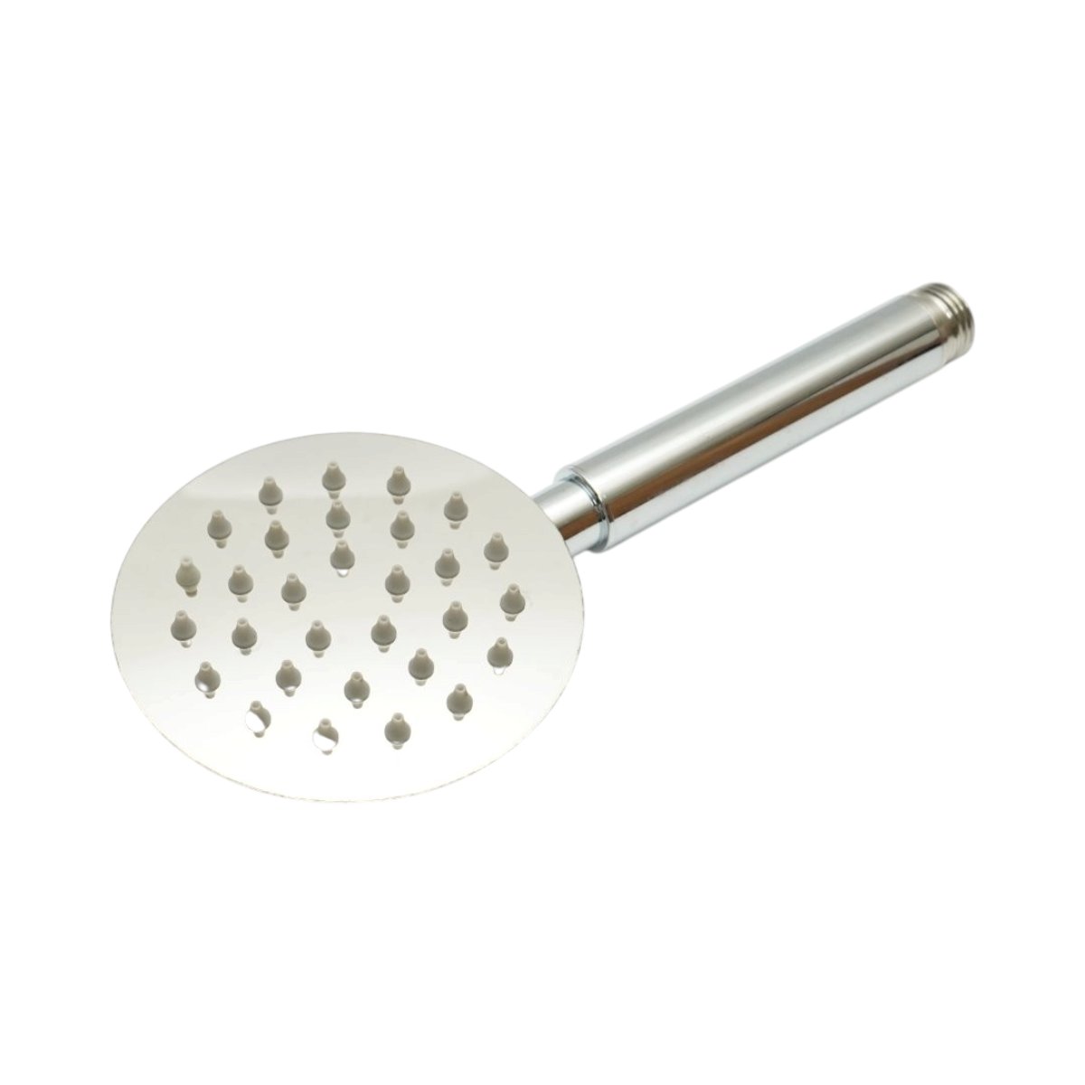 Para de dus baie rotunda, 1 functie tip ploaie, duze silicon, crom lucios, otel inoxidabil 100x225mm - imagine 2