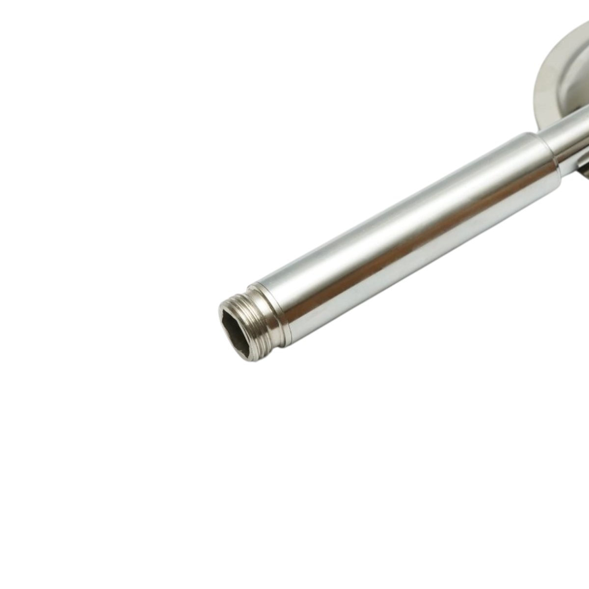 Para de dus baie rotunda, 1 functie tip ploaie, duze silicon, crom lucios, otel inoxidabil 100x225mm - imagine 7