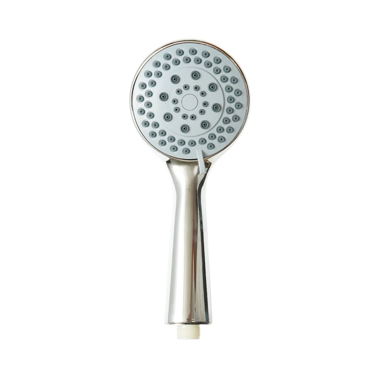 Para de dus baie rotunda, 5 functii, duze silicon, crom lucios, plastic 105x240mm