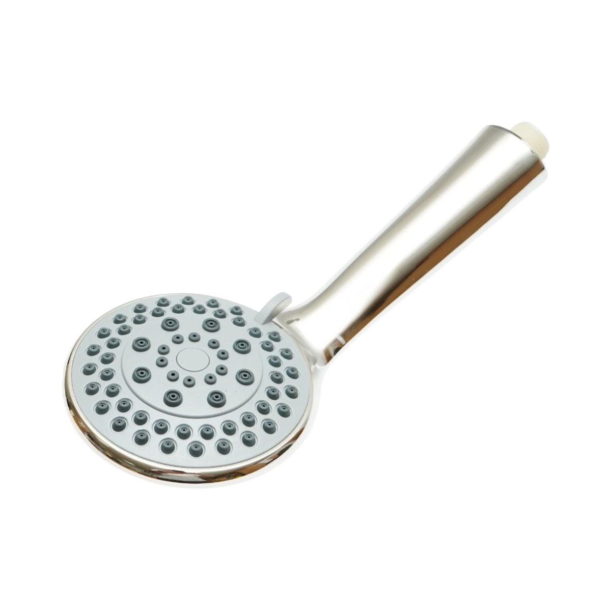 Para de dus baie rotunda, 5 functii, duze silicon, crom lucios, plastic 105x240mm - imagine 2