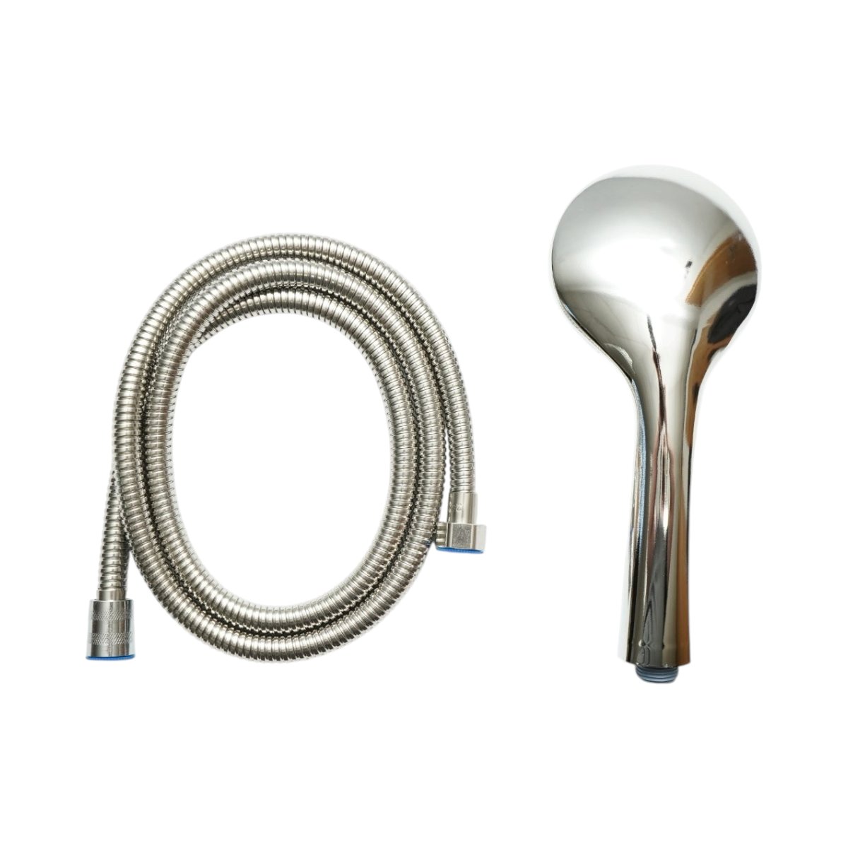 Set para dus cu furtun zincat 1.5m, 5 functii, crom lucios, plastic 100x240mm - imagine 3