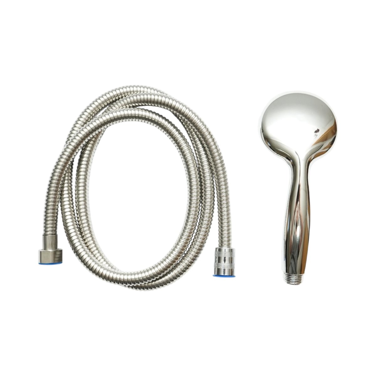 Set para dus cu furtun zincat 1.5m, 5 functii, crom lucios, plastic 80x190mm - imagine 3