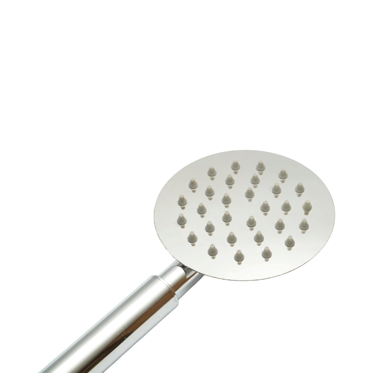 Set para dus cu furtun zincat 1.5m,  1 functie tip ploaie, duze silicon, crom lucios, otel inoxidabil 100x225mm - imagine 6