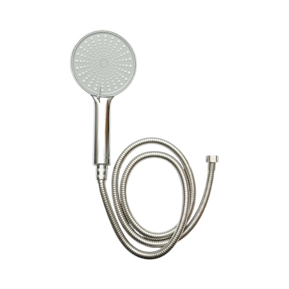 Set para dus cu furtun zincat 1.5m, 3 functii, duze silicon, crom lucios, plastic 120x250mm