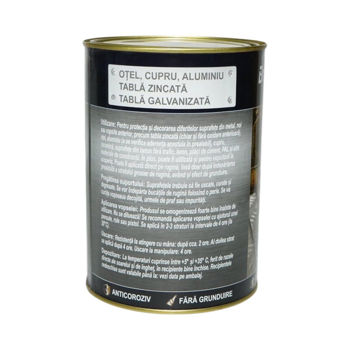 Vopsea email anticoroziva 3 in 1 albastru 650 pentru metal 2kg, direct pe rugina, pe baza de apa Breckner Germany - imagine 4