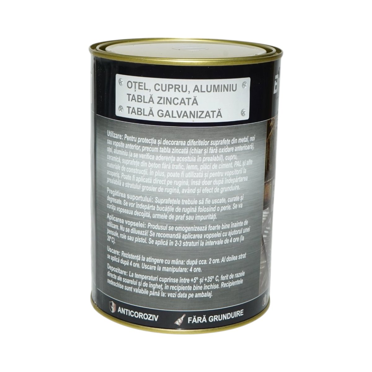 Vopsea email anticoroziva 3 in 1 visinie pentru metal 2kg, direct pe rugina, pe baza de apa Breckner Germany - imagine 4