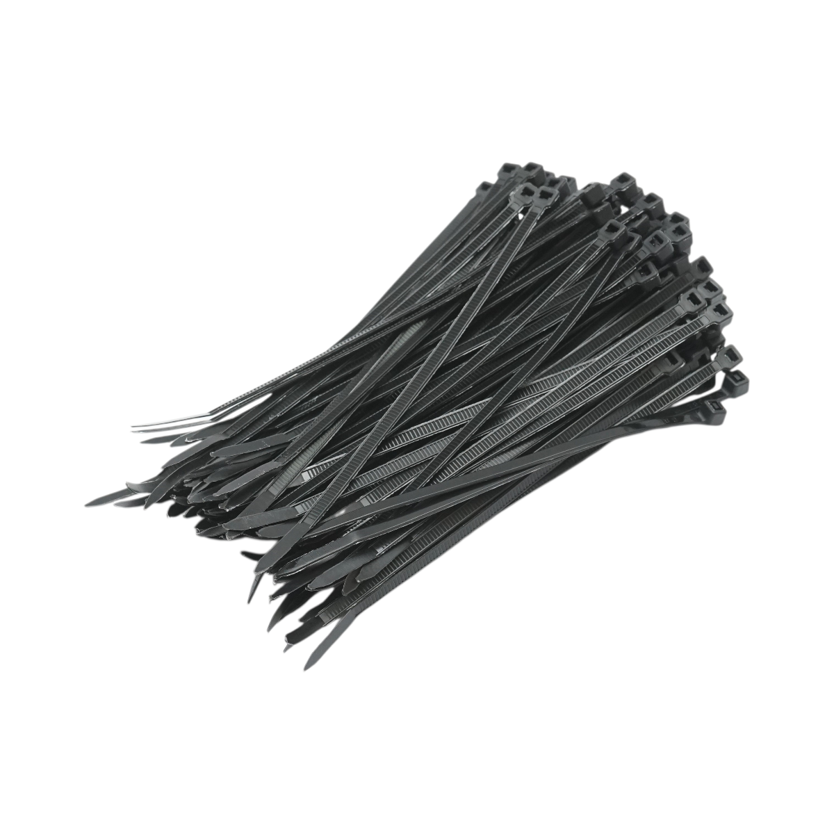 Faseta colier plastic negru 3.6x150mm 100 buc/set Longroad