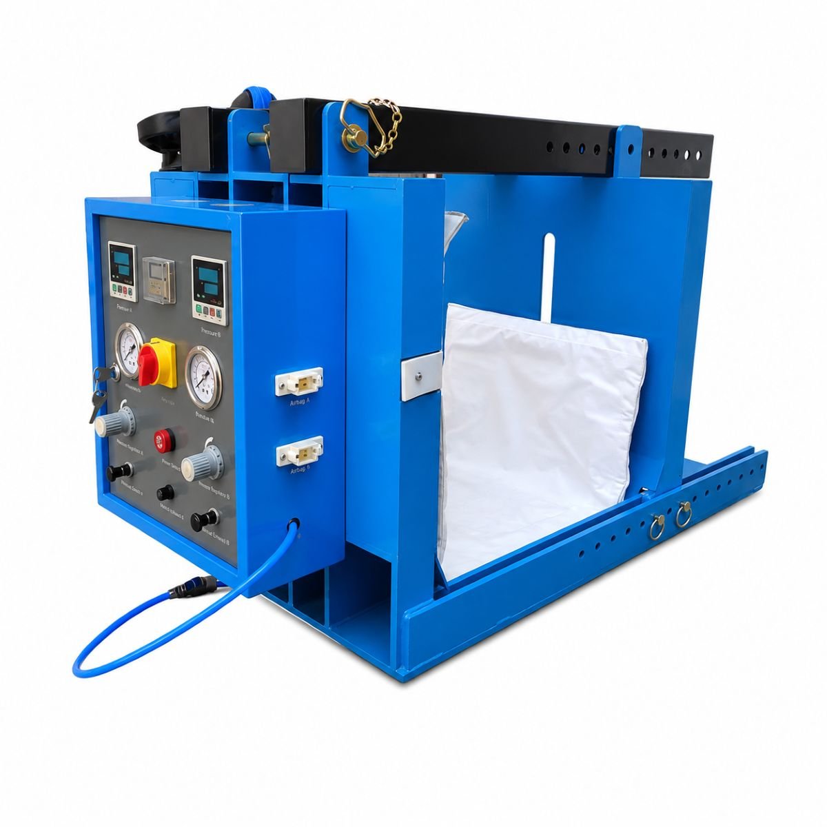 Masina vulcanizare la cald anvelope utilaje grele OTR, incalzire dubla 2400W, presare pneumatica - imagine 2