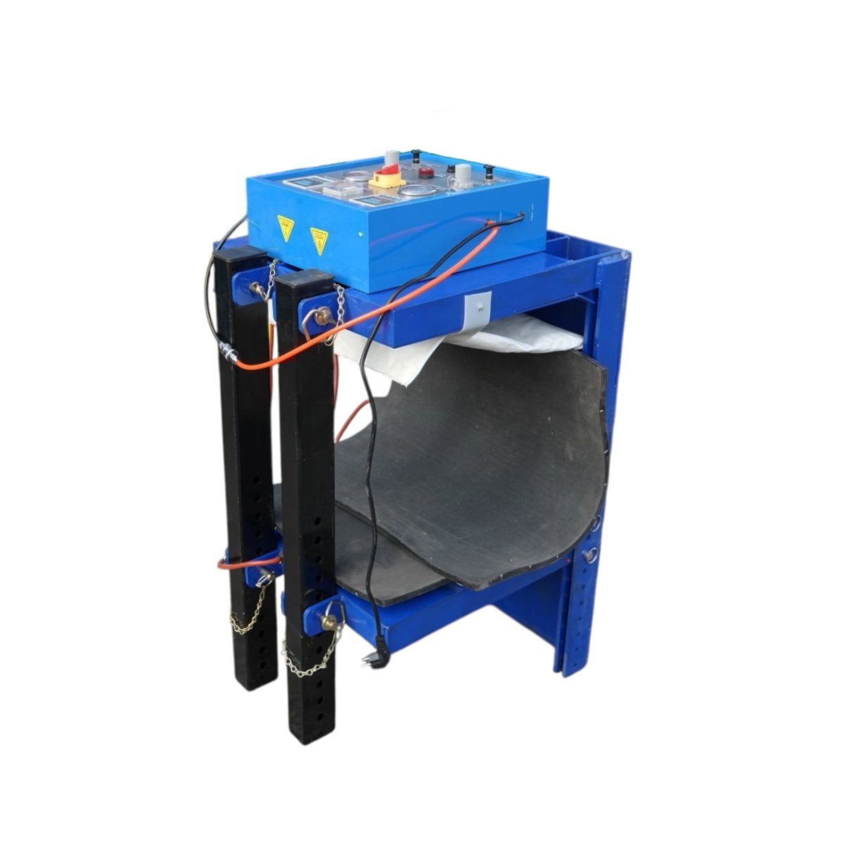Masina vulcanizare la cald anvelope utilaje grele OTR, incalzire dubla 2400W, presare pneumatica - imagine 6