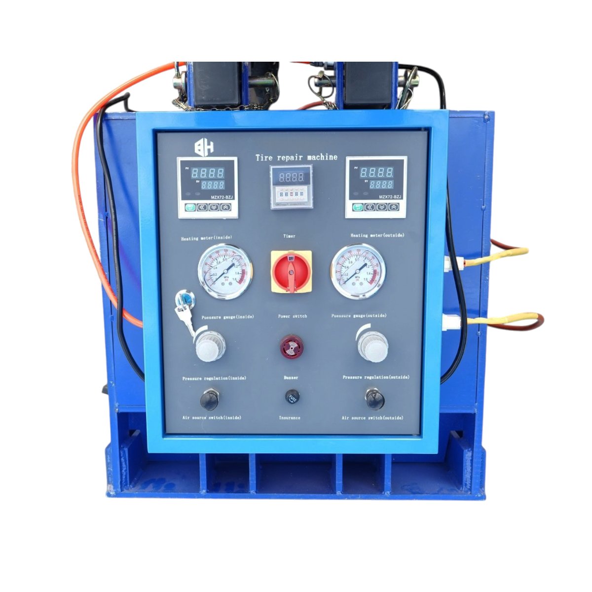 Masina vulcanizare la cald anvelope utilaje grele OTR, incalzire dubla 2400W, presare pneumatica - imagine 10