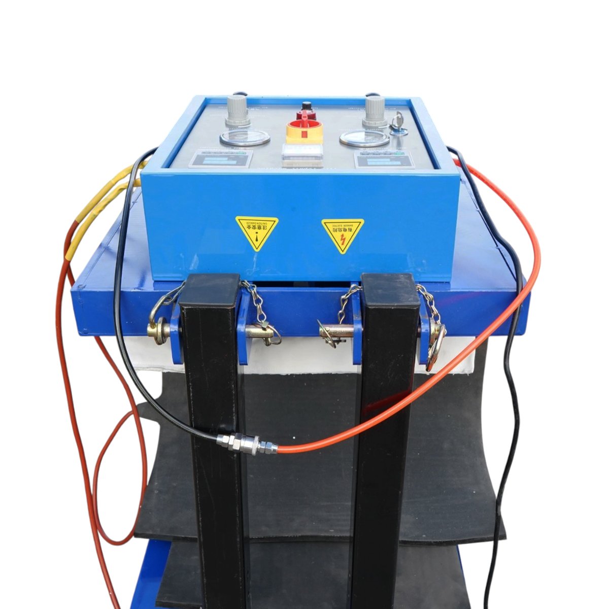 Masina vulcanizare la cald anvelope utilaje grele OTR, incalzire dubla 2400W, presare pneumatica - imagine 11