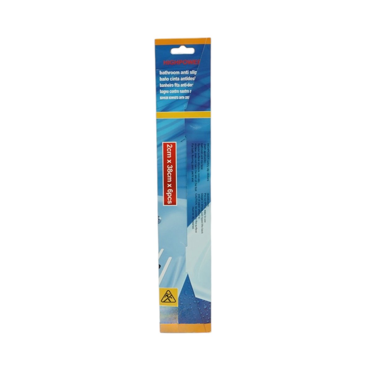 Banda antiderapanta transparenta autoadeziva 20x380mm 6 buc/set HighPower - imagine 5