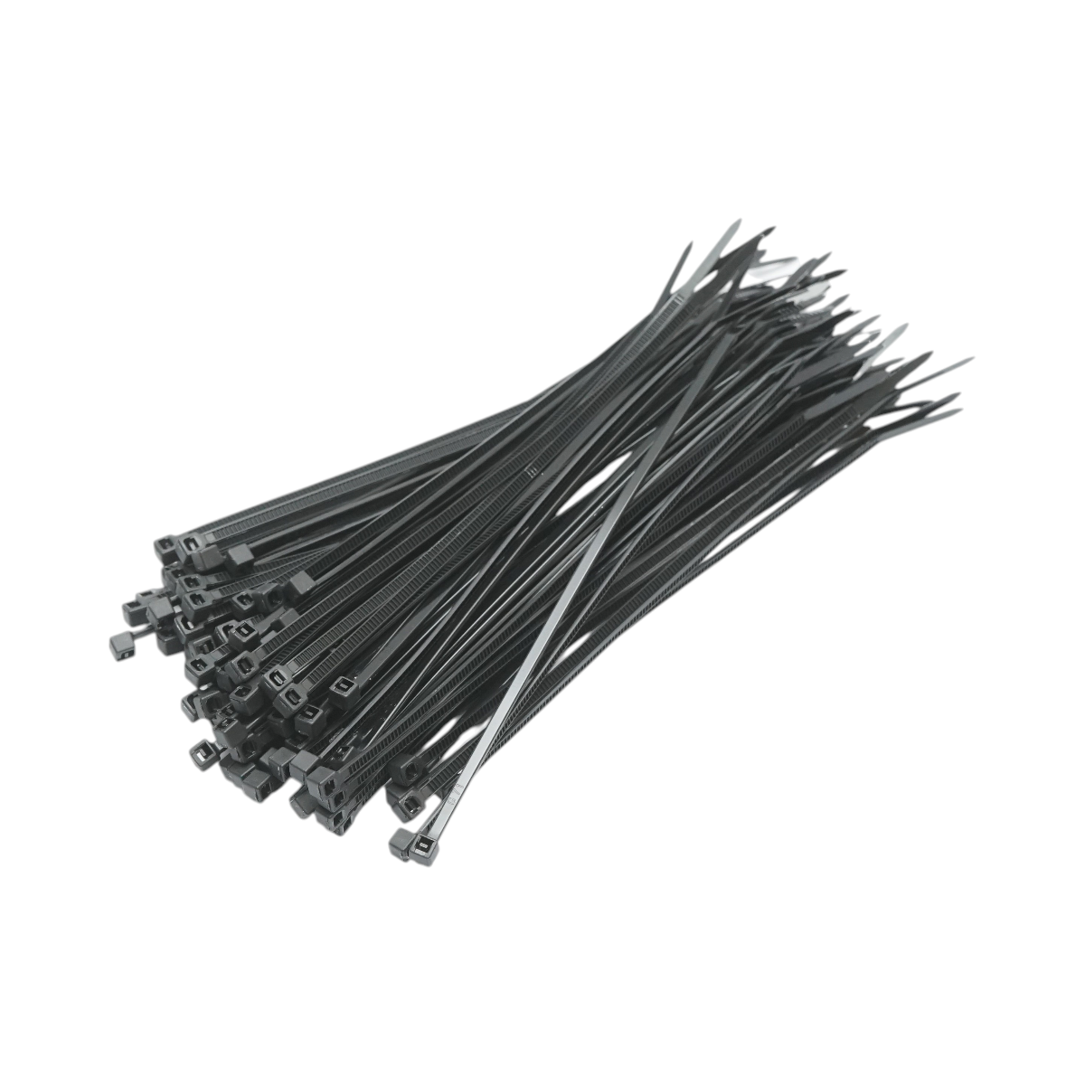 Faseta colier plastic negru 2.5x160mm 100 buc/set Longroad - imagine 2