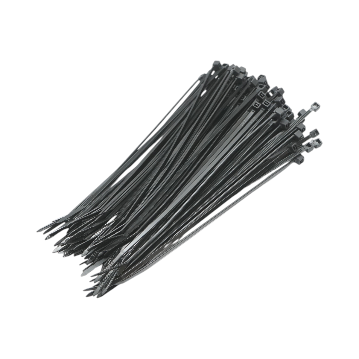 Faseta colier plastic negru 2.5x160mm 100 buc/set Longroad