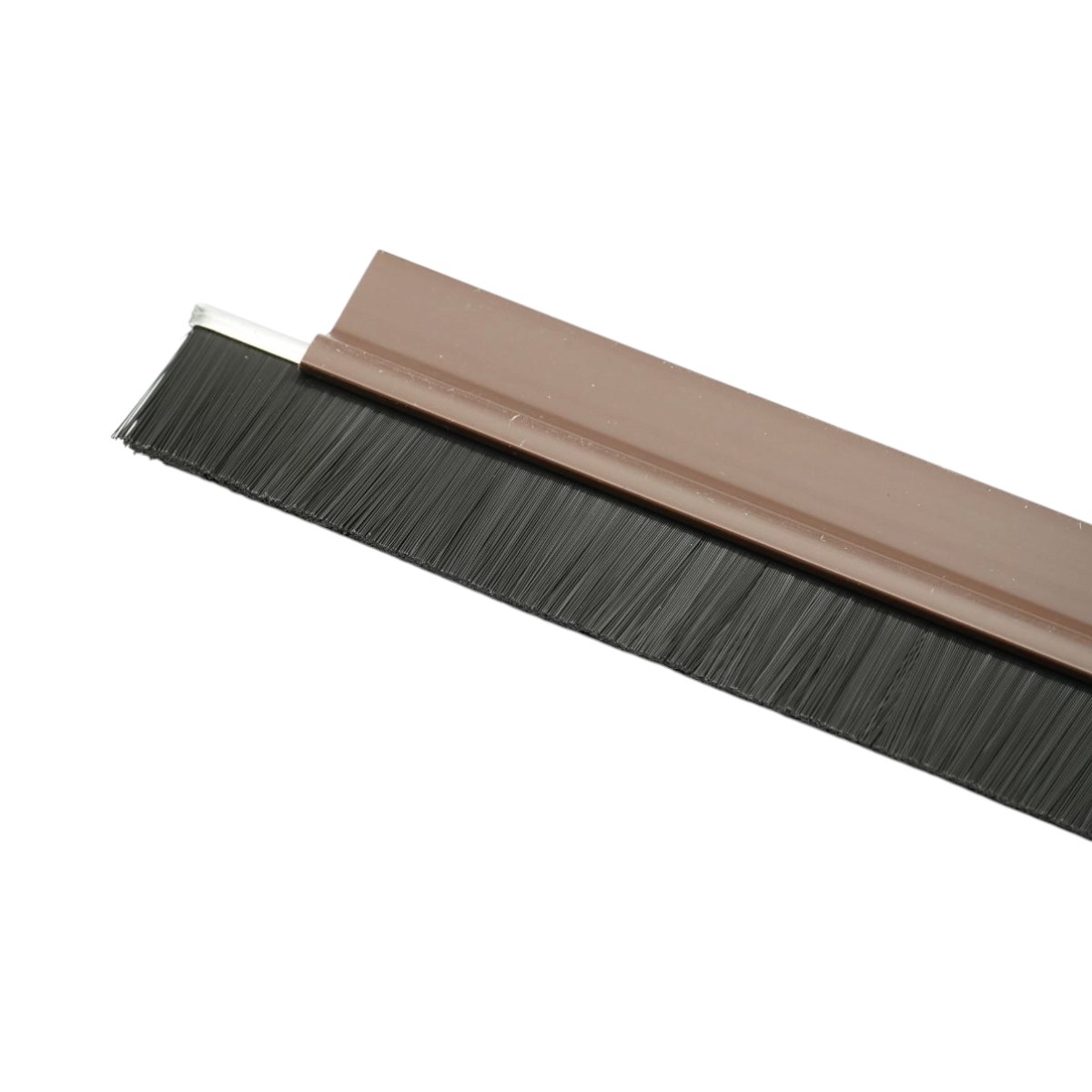 Banda etansare usa autoadeziva cu perie 1m din PVC maro HighPower - imagine 4