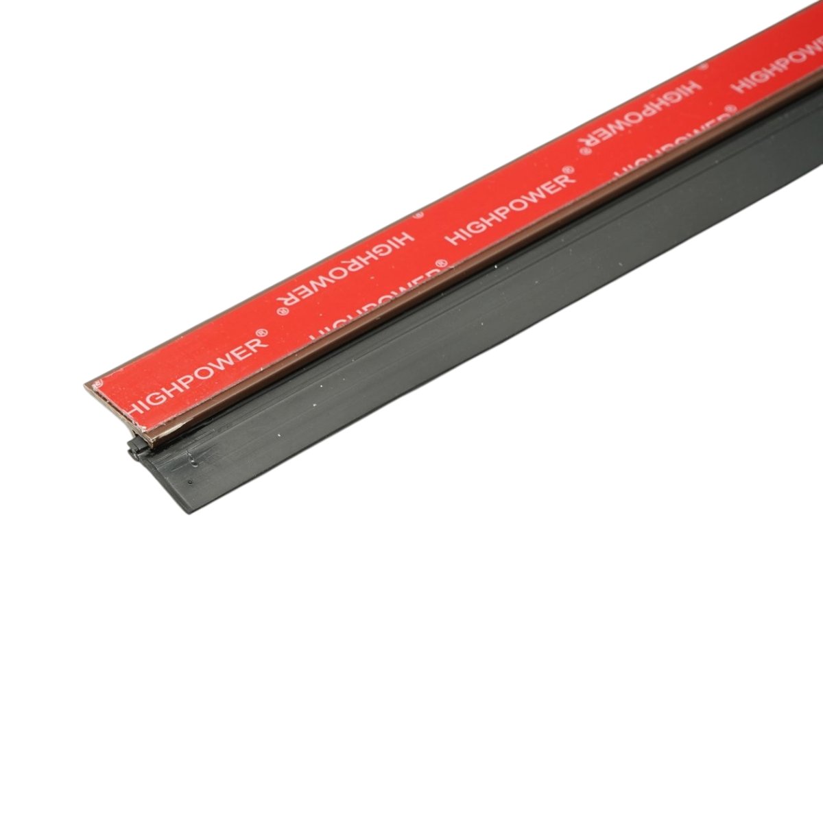 Banda etansare usa autoadeziva cu cauciuc 1m din PVC maro HighPower - imagine 7