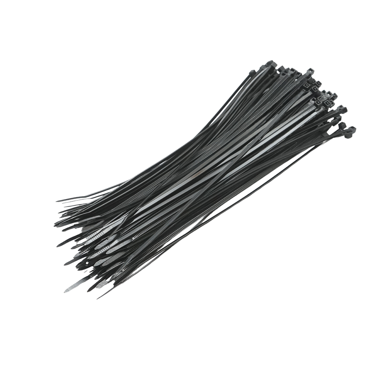 Faseta colier plastic negru 2.5x200mm 100 buc/set Longroad