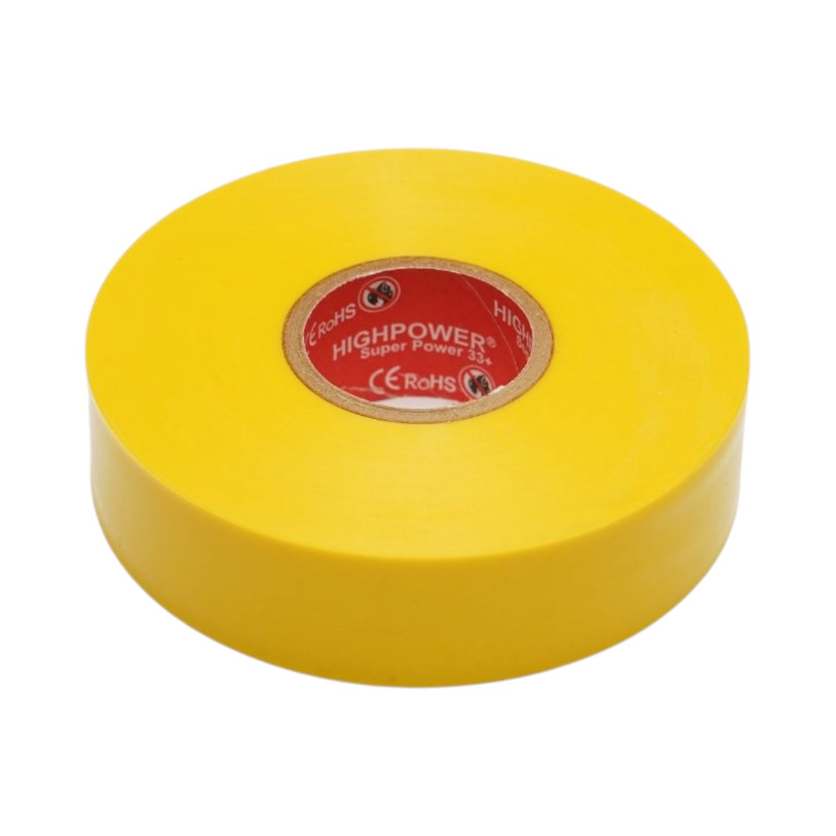 Banda izolatoare galbena vinil 19mm x 20m Premium Super Power 33+ HighPower - imagine 3