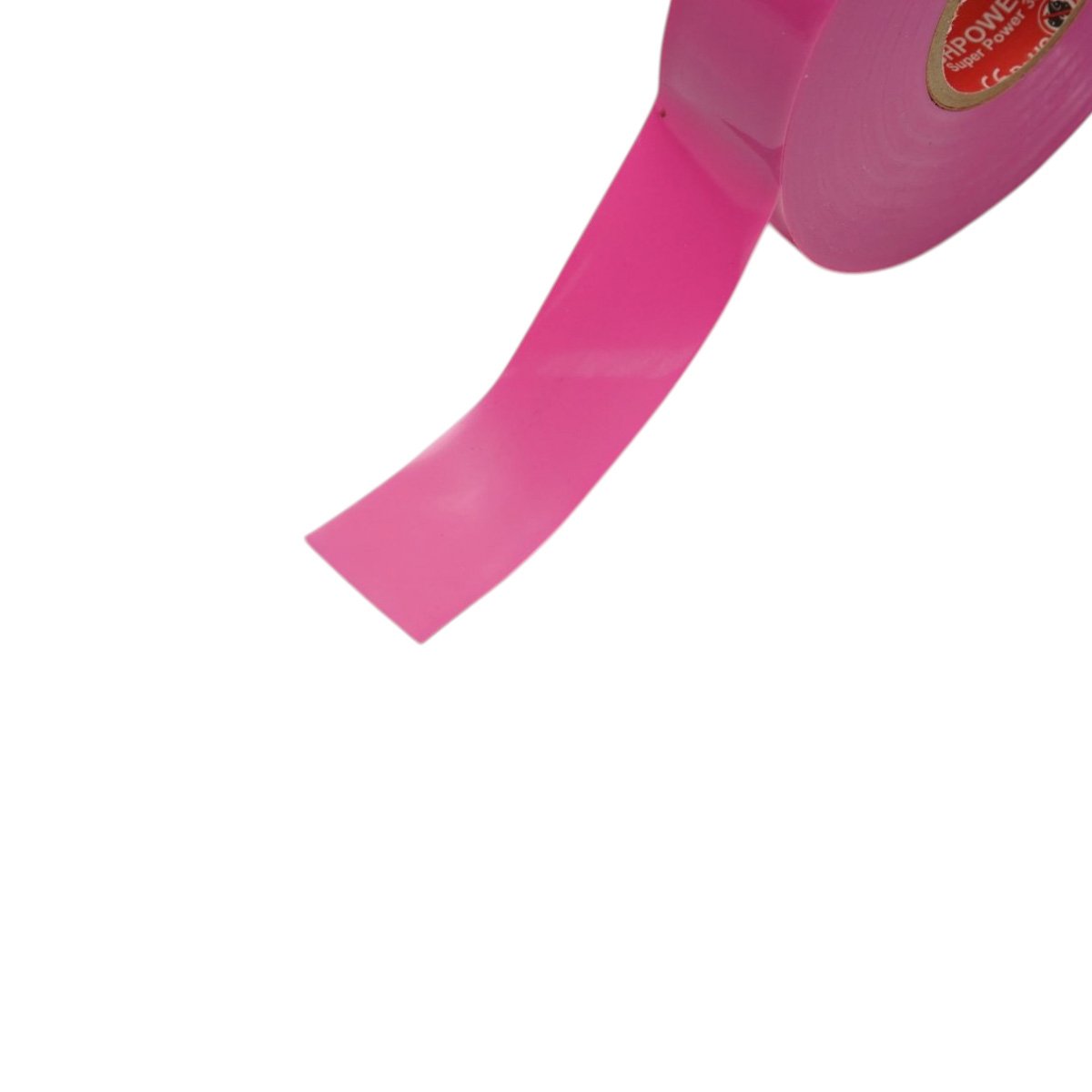 Banda izolatoare roz vinil 19mm x 20m Premium Super Power 33+ HighPower - imagine 7