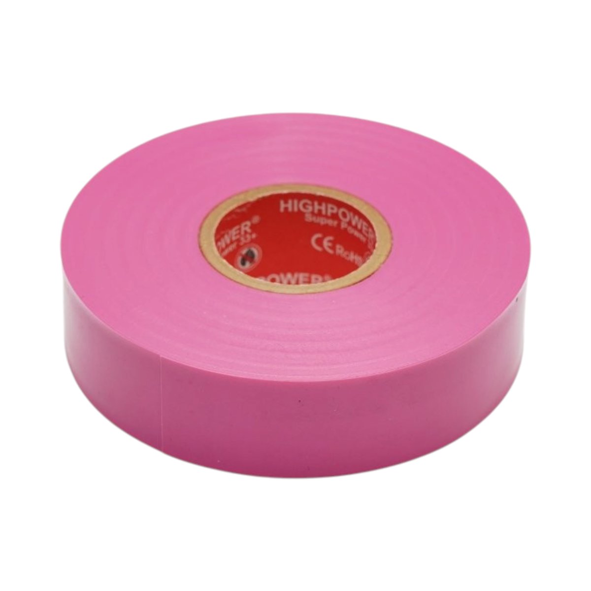 Banda izolatoare roz vinil 19mm x 20m Premium Super Power 33+ HighPower - imagine 3
