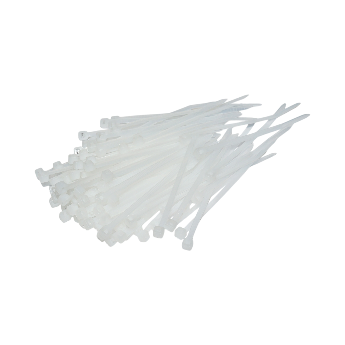 Faseta colier plastic alb 3.6x100mm 100 buc/set Longroad - imagine 2