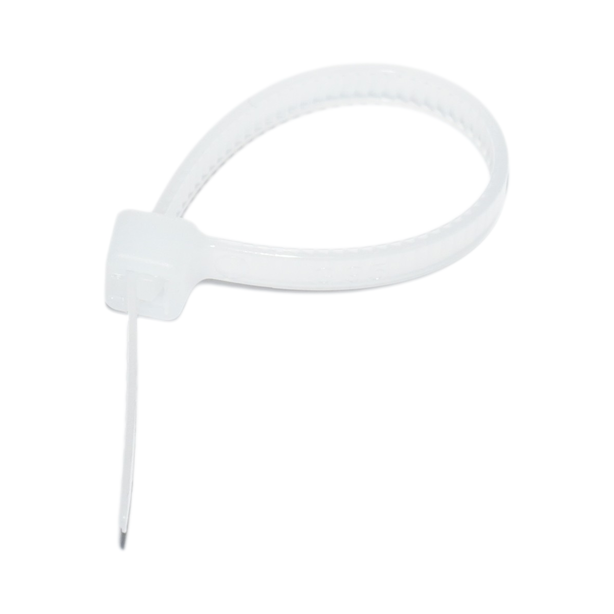 Faseta colier plastic alb 3.6x100mm 100 buc/set Longroad - imagine 3