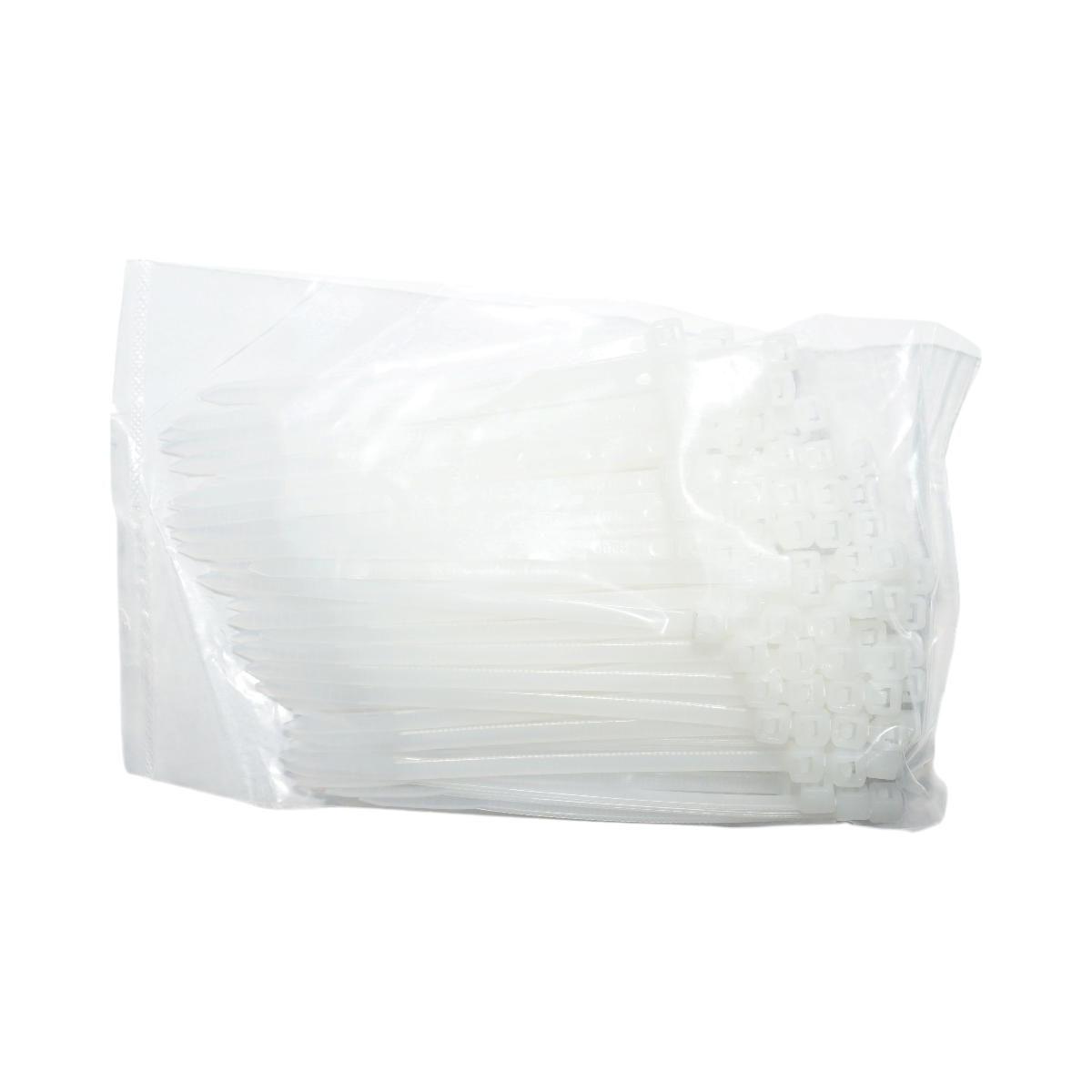 Faseta colier plastic alb 3.6x100mm 100 buc/set Longroad - imagine 5