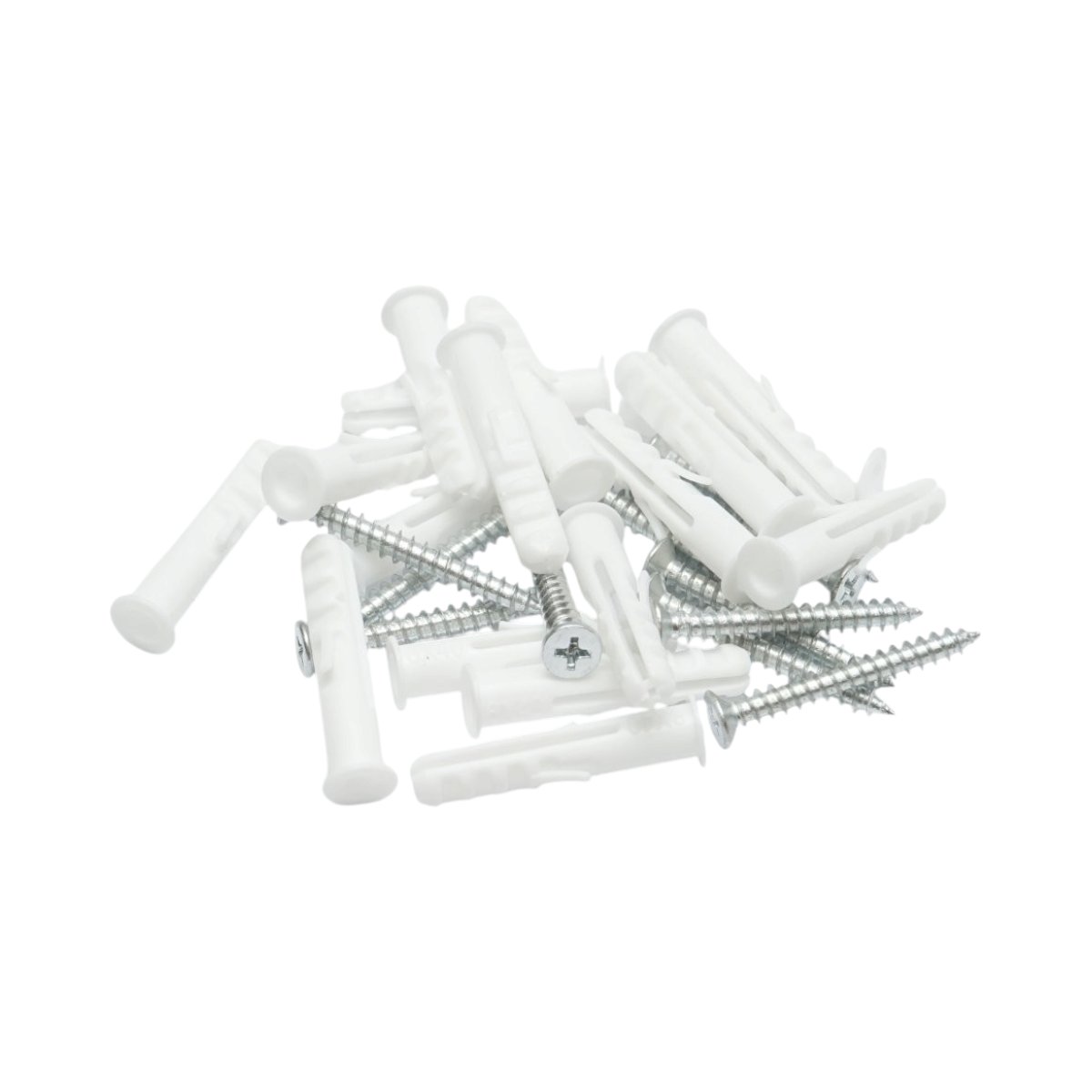 Set diblu universal din plastic alb 8x40mm cu surub 5x40mm 50 buc/set - imagine 7