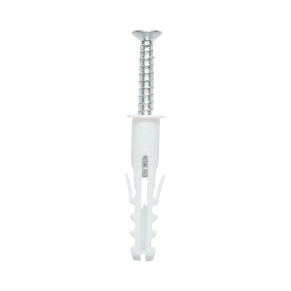 Set diblu universal din plastic alb 8x40mm cu surub 5x40mm 50 buc/set - imagine 2