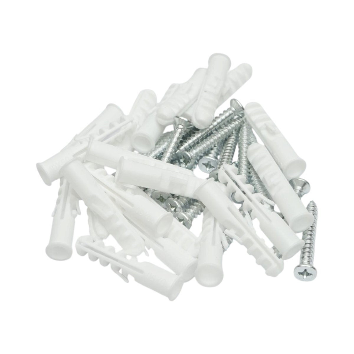 Set diblu universal din plastic alb 10x50mm cu surub 6x45mm 50 buc/set - imagine 7