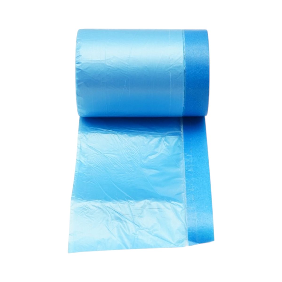 Folie protectie vopsit si zugravit cu banda adeziva albastra 550mm x 25m HighPower - imagine 3