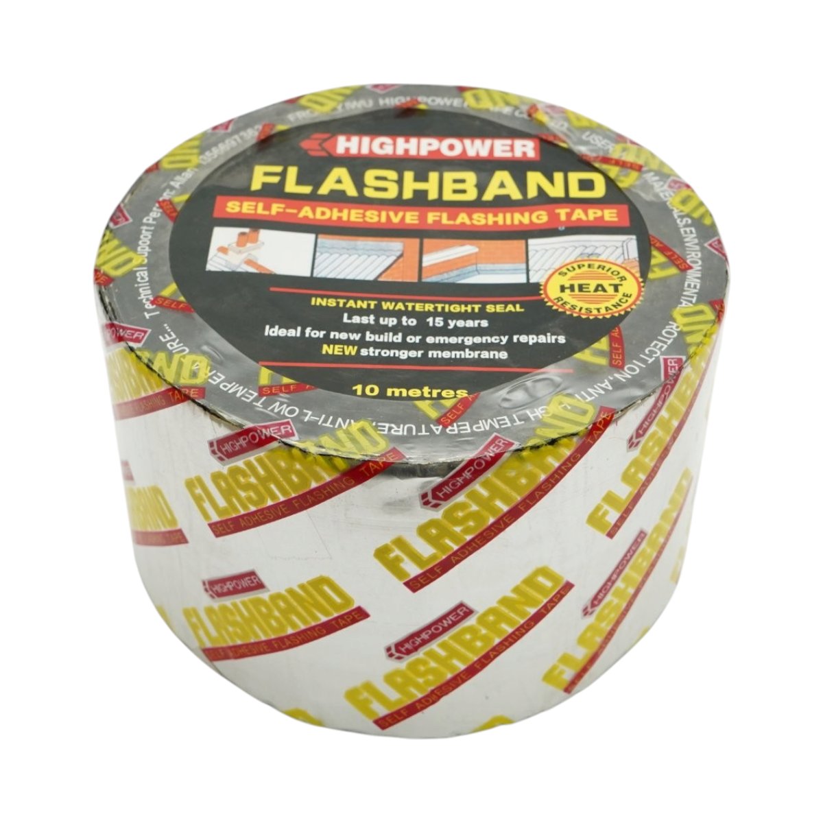Banda bituminoasa autoadeziva 100mm x 10m pentru etansare si hidroizolare HighPower - imagine 5