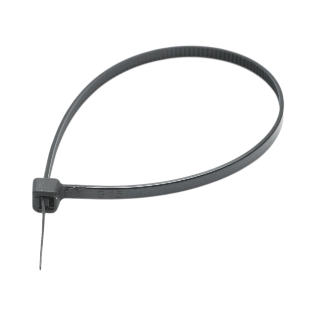 Faseta colier plastic negru 3.6x200mm 100 buc/set Longroad - imagine 3